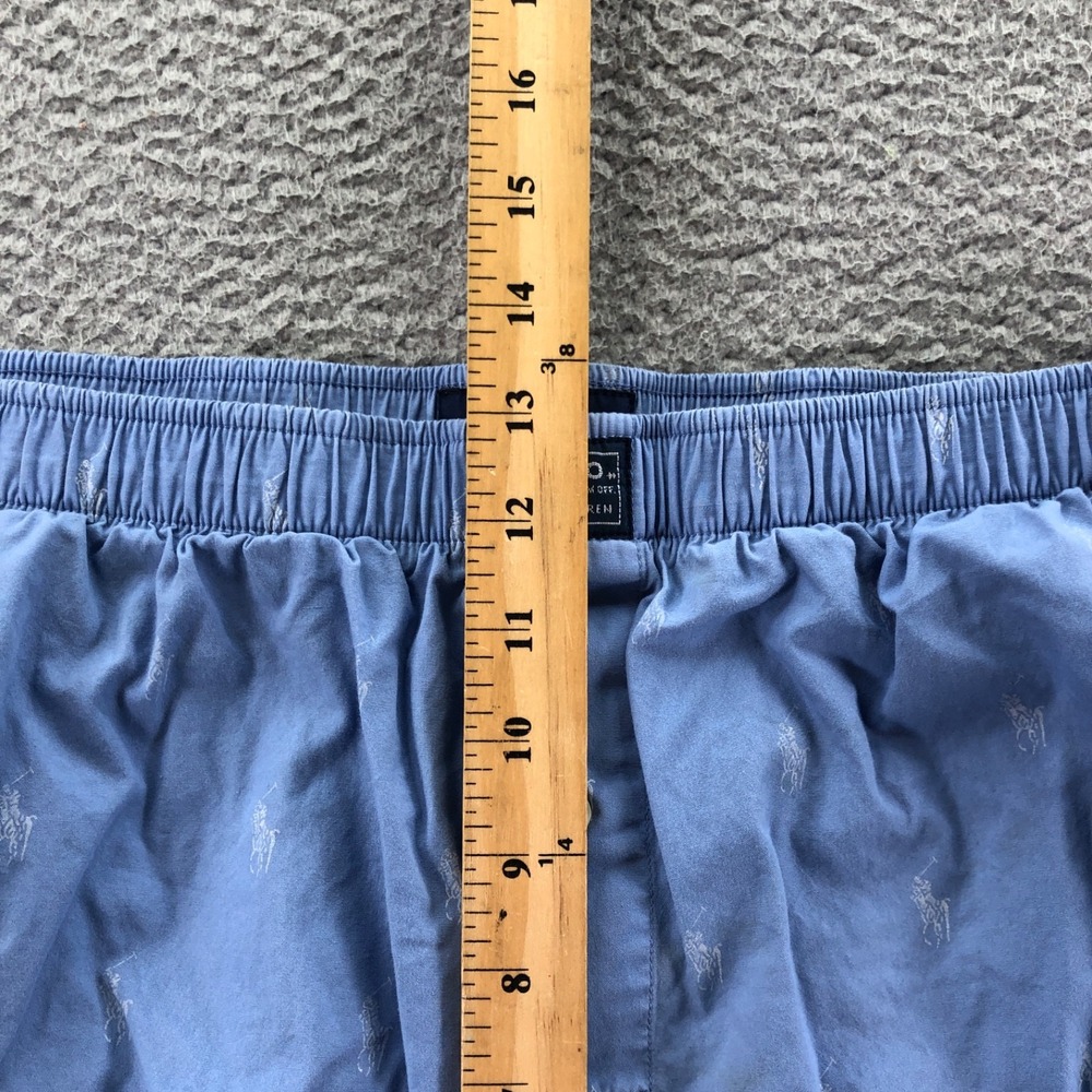 Polo Ralph Lauren Pajama Pants Men Extra Large Blue All Over Print AOP Pony - Picture 9 of 12